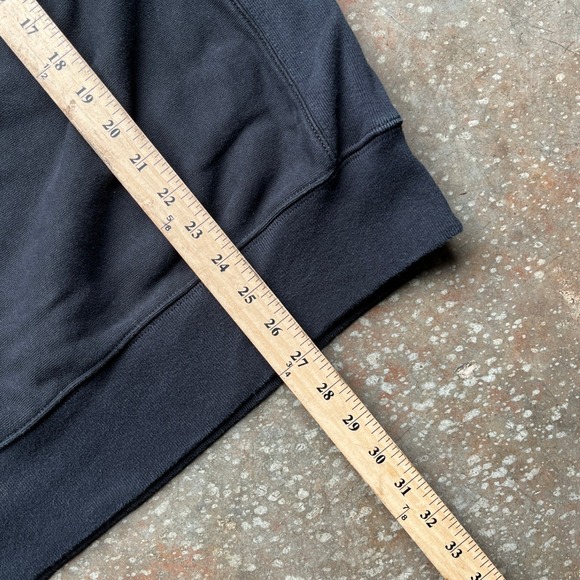 J.Crew Sportswear Mens Black Crewneck Sweatshirt V-Stitch Medium - Picture 6 of 6